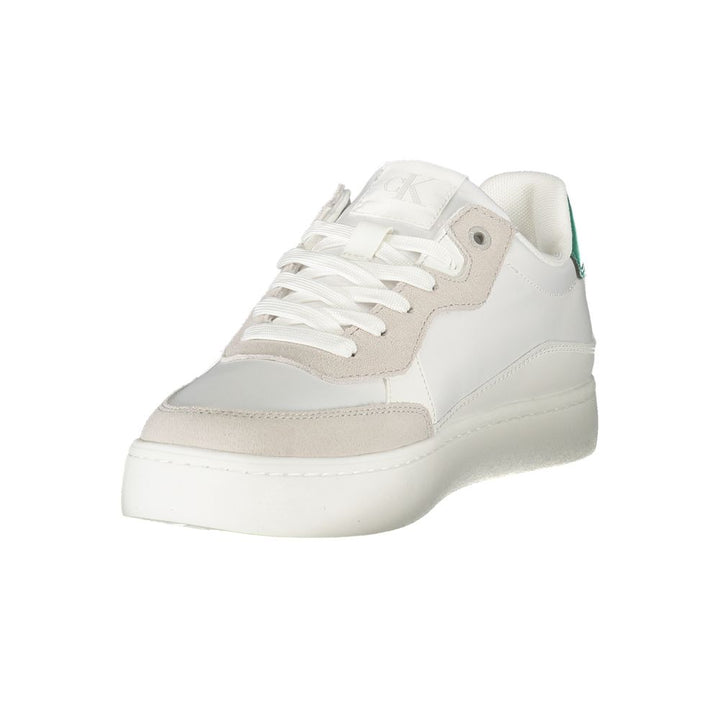 White Polyester Sneaker