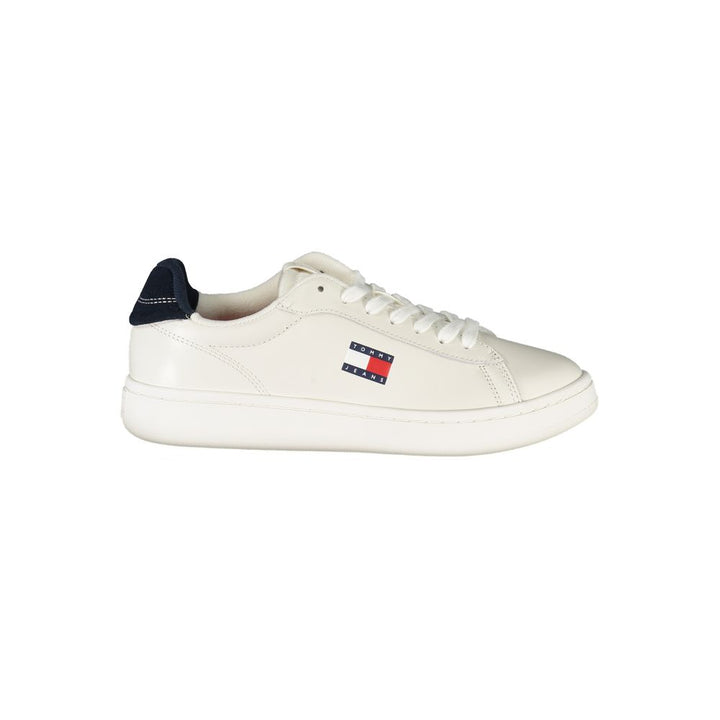 White Polyester Sneaker