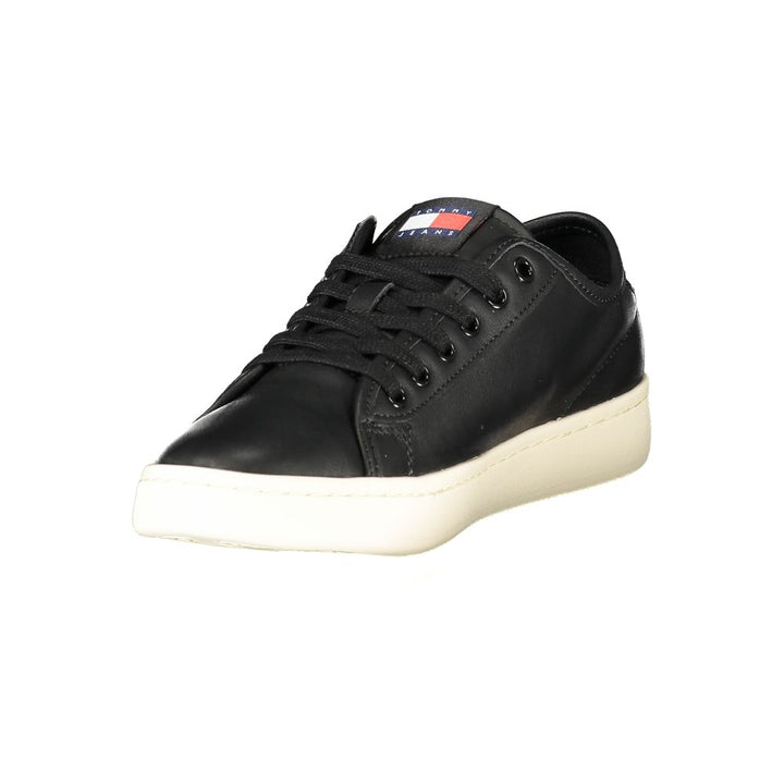 Black Leather Sneaker