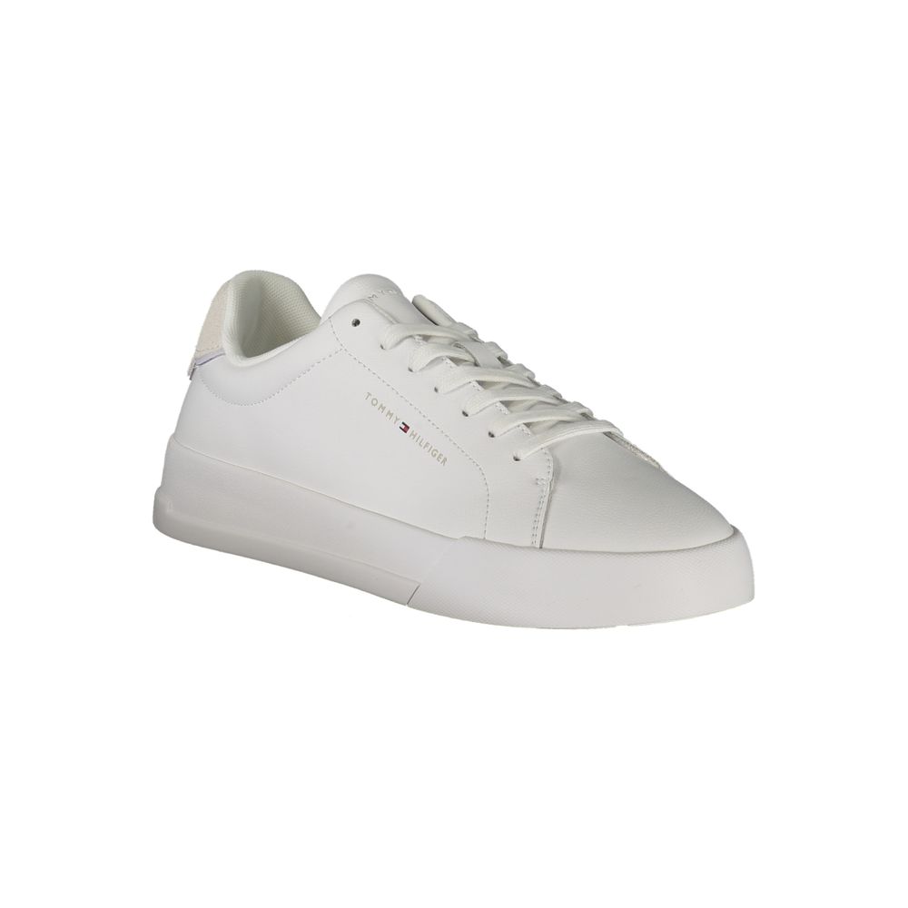 White Polyester Sneaker