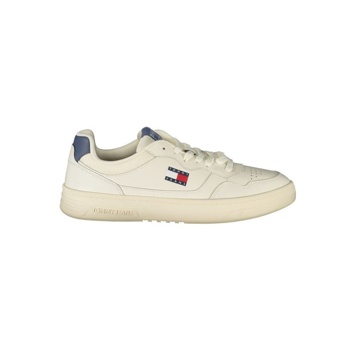 White Polyester Sneaker