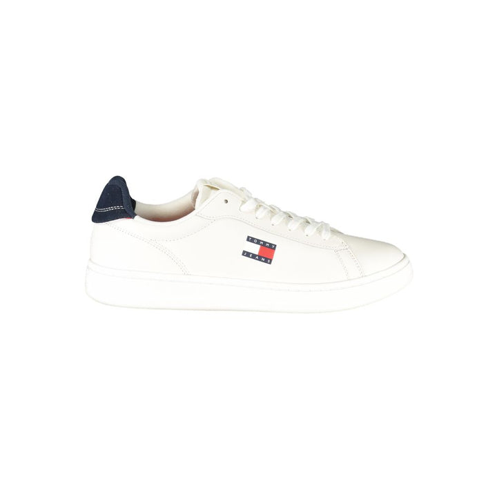 White Polyester Sneaker