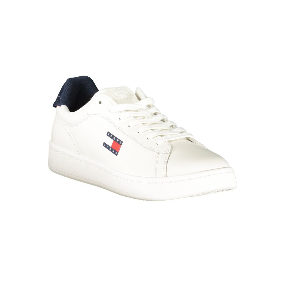 White Polyester Sneaker