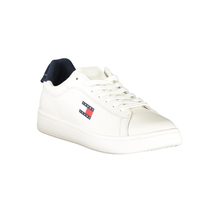 White Polyester Sneaker