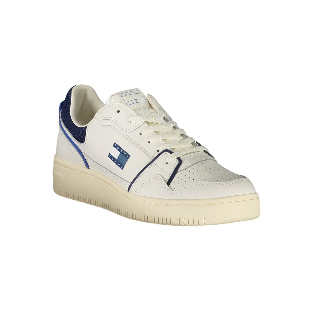 White Polyester Sneaker