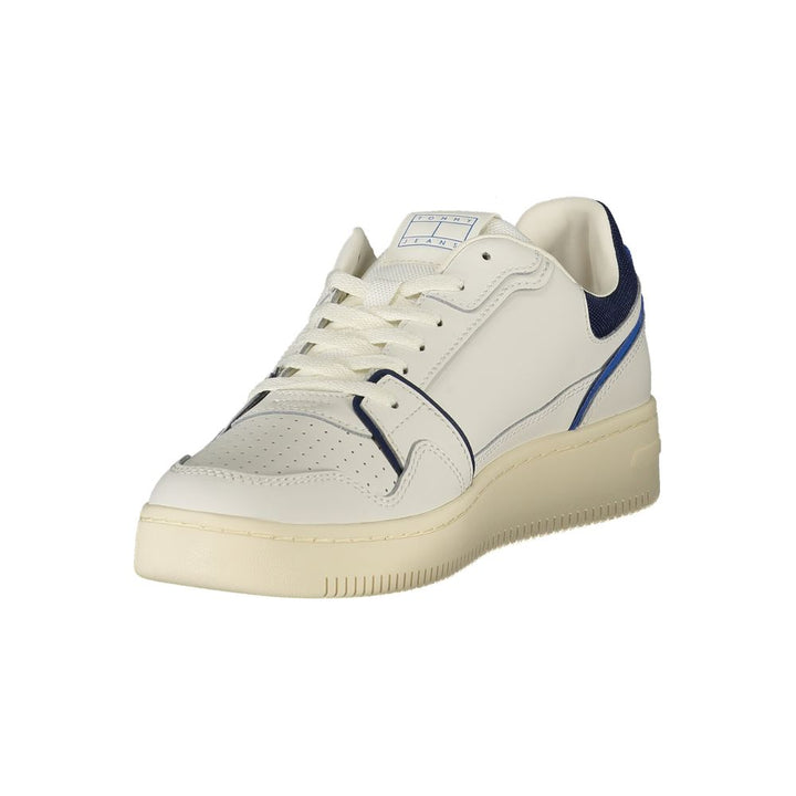 White Polyester Sneaker