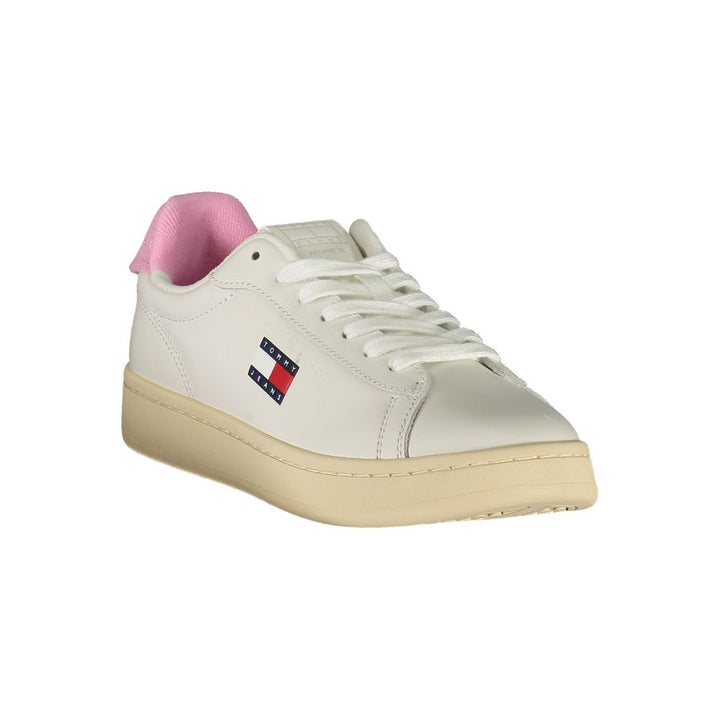 White Polyester Sneaker
