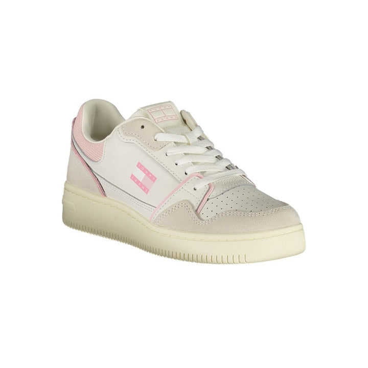 White Polyester Sneaker