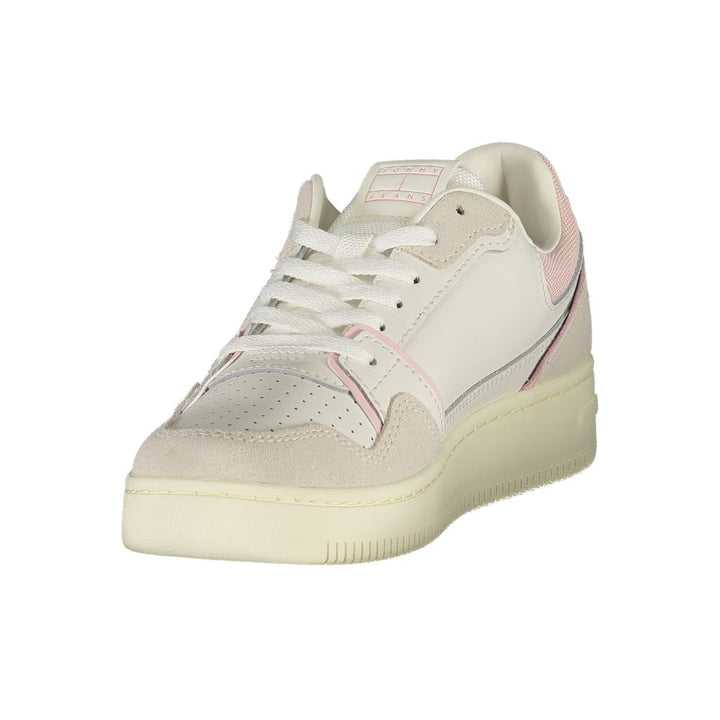 White Polyester Sneaker