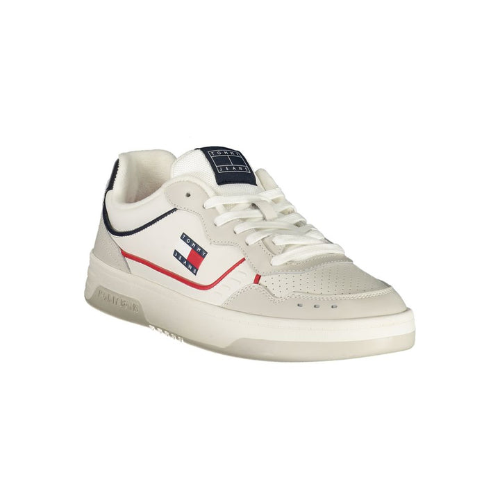 White Polyester Sneaker