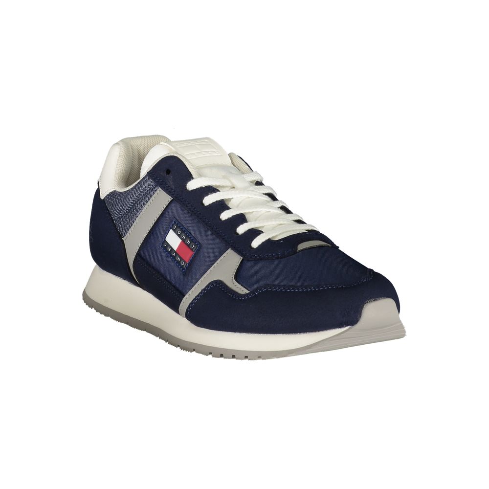 Blue Polyester Sneaker
