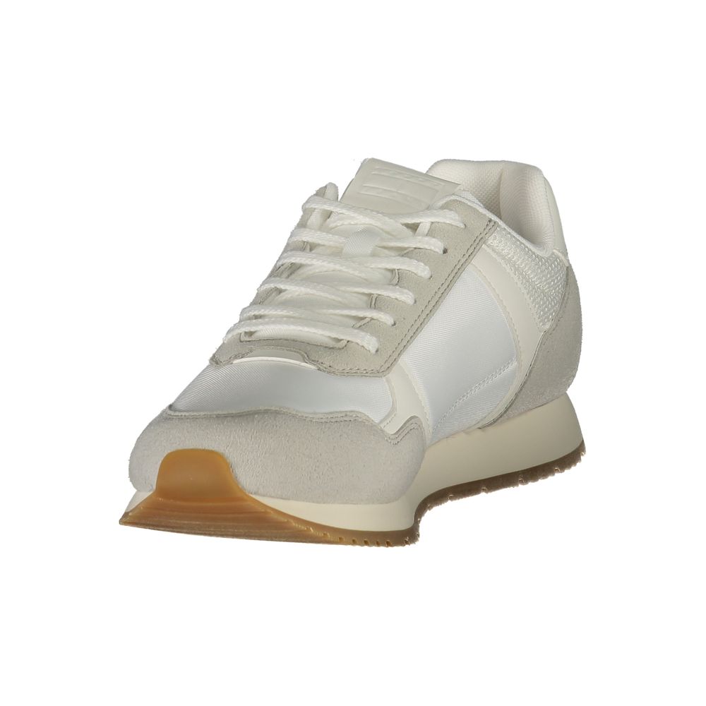 White Polyester Sneaker