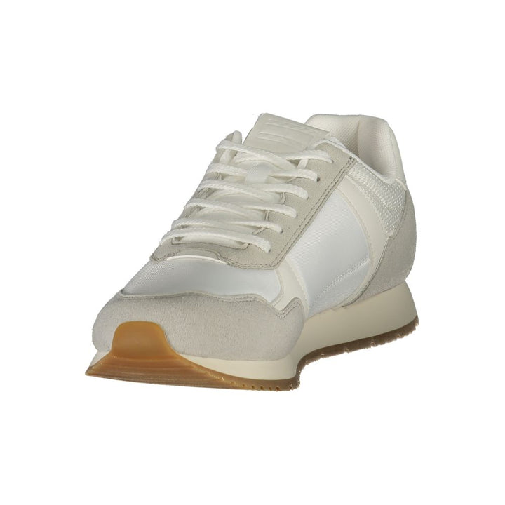 White Polyester Sneaker
