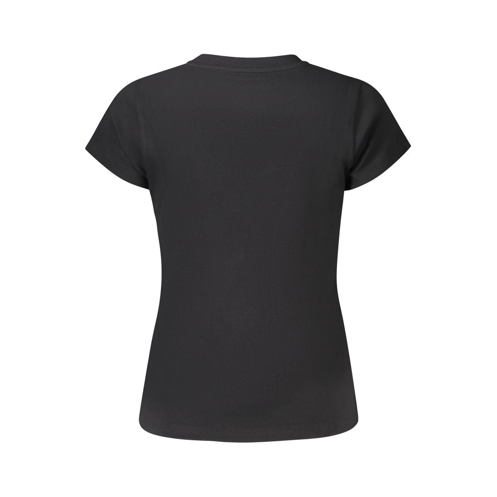Black Cotton Tops & T-Shirt