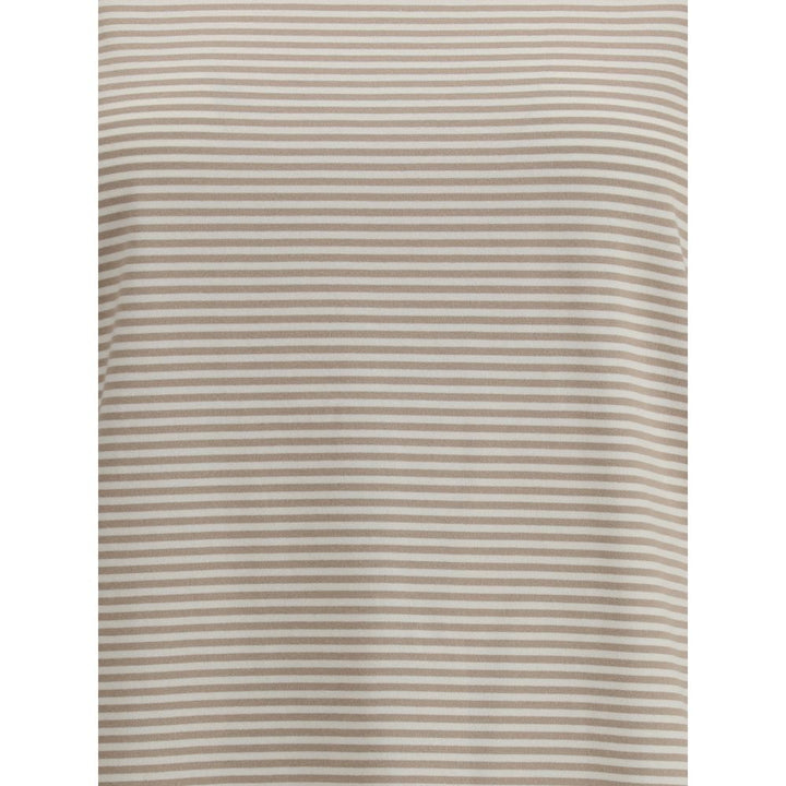 Brunello Cucinelli Beige Cotton T-Shirt