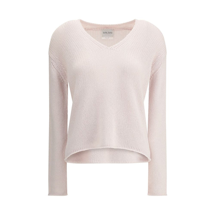 Forte_Forte White Wool Sweatshirt
