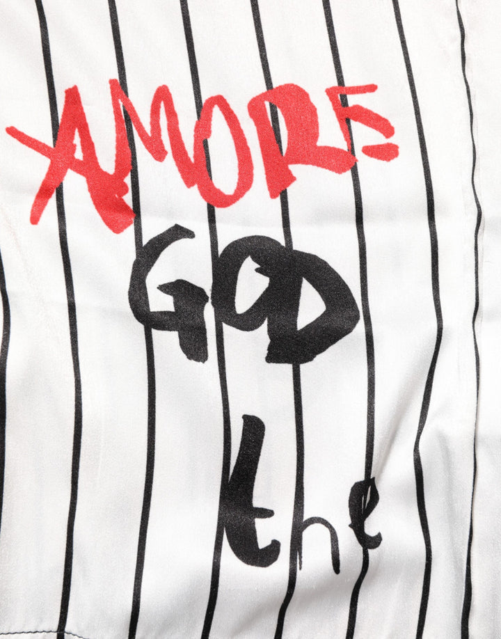 Tradizione Graffiti Print Oversized Men T-shirt