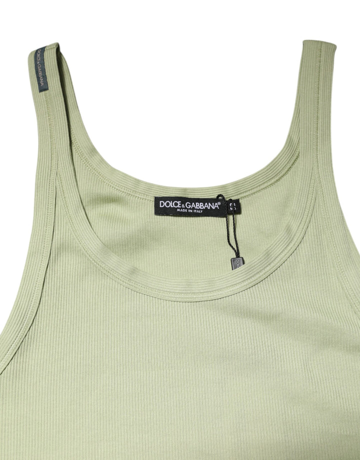Light Green Tank Sleeveless Men Men T-shirt
