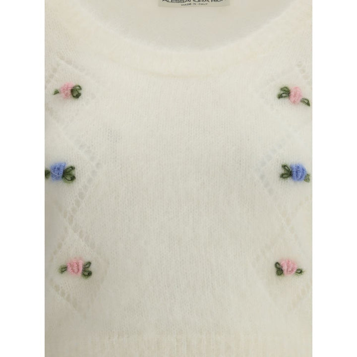 Short sleeve mohair Sweater