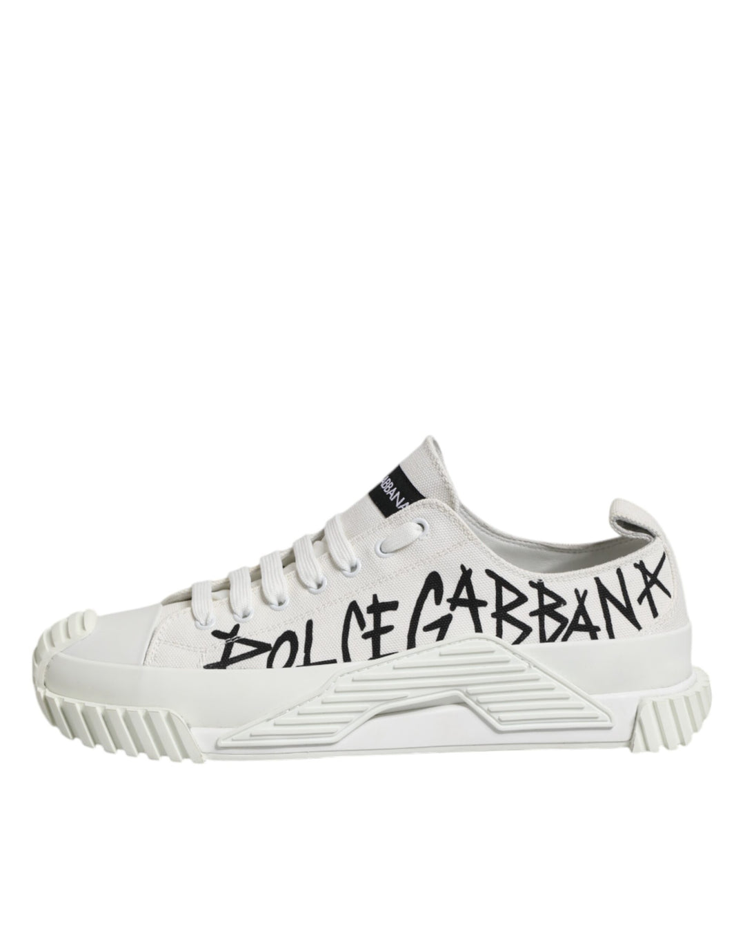 White Logo Graffiti Low Top Sneakers Shoes