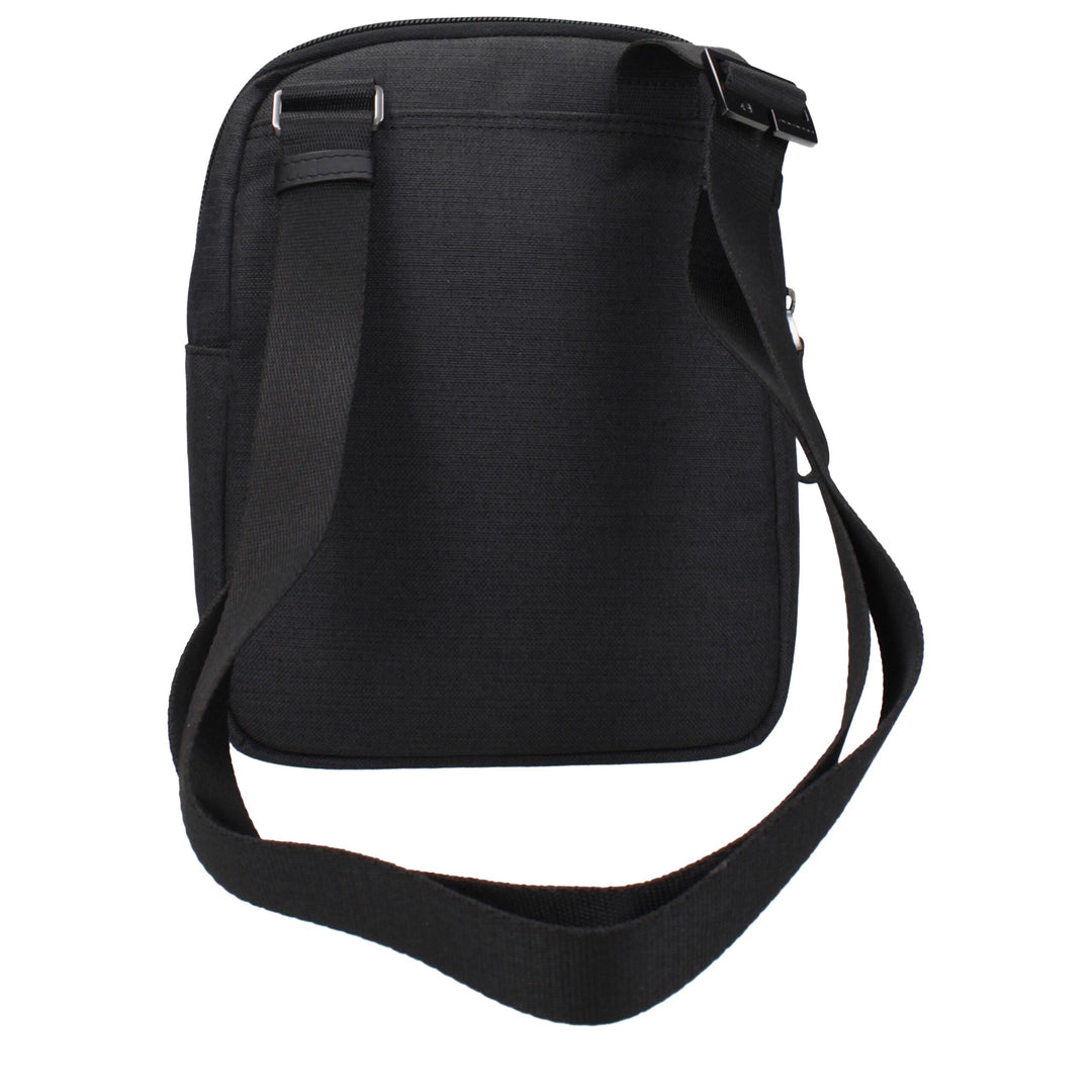 Black Fabric Crossbody Bags