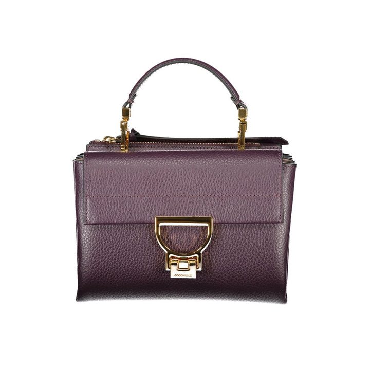 Purple Leather Handbag