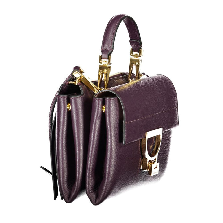 Purple Leather Handbag