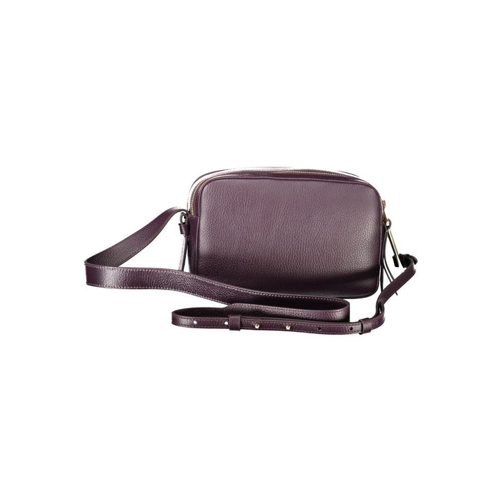 Purple Leather Handbag