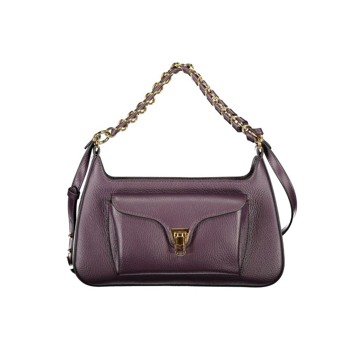 Purple Leather Handbag