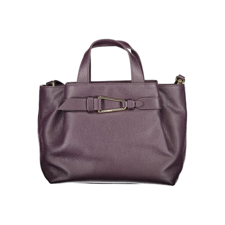 Purple Leather Handbag