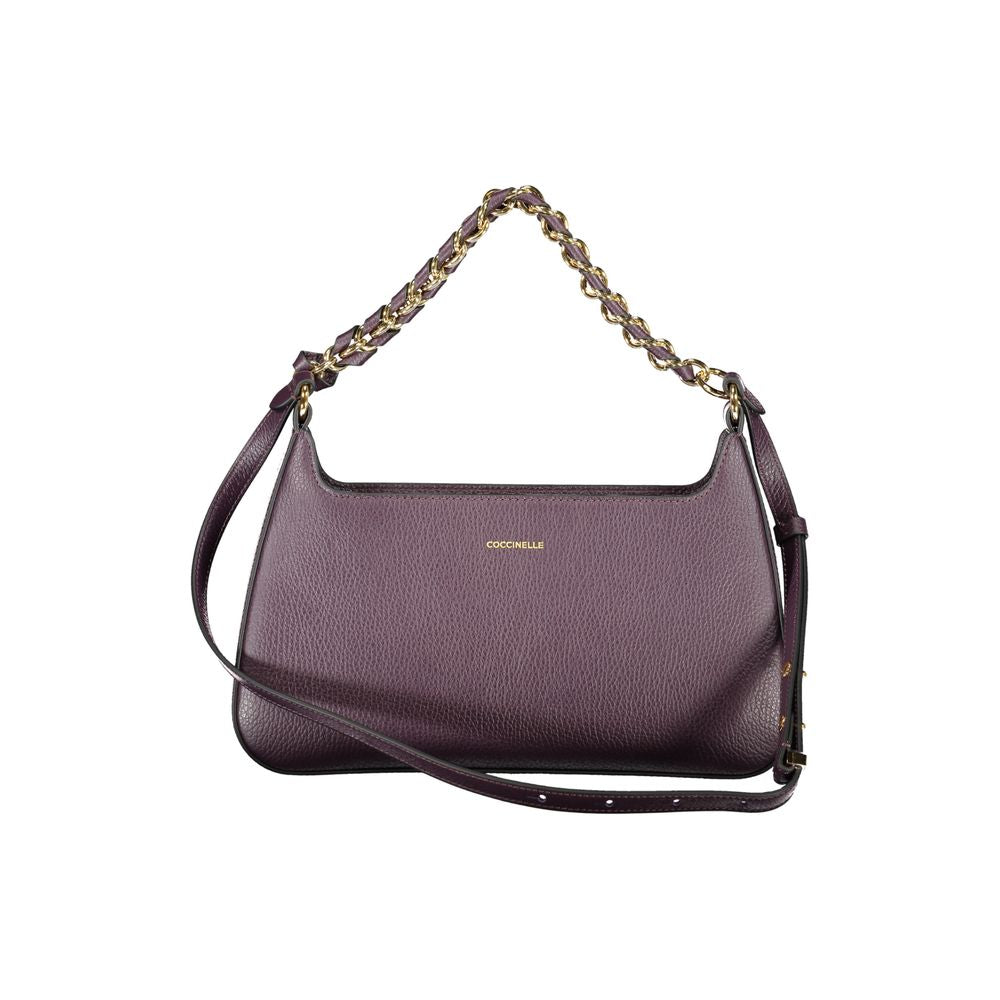 Purple Leather Handbag