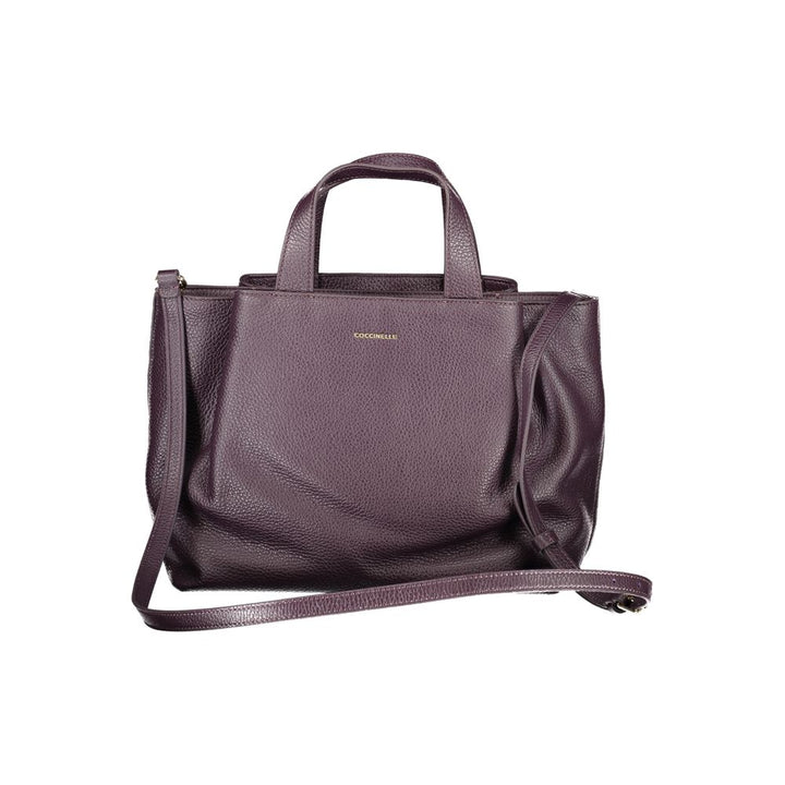 Purple Leather Handbag