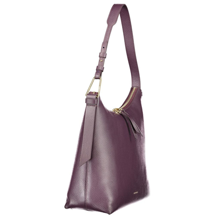 Purple Leather Handbag