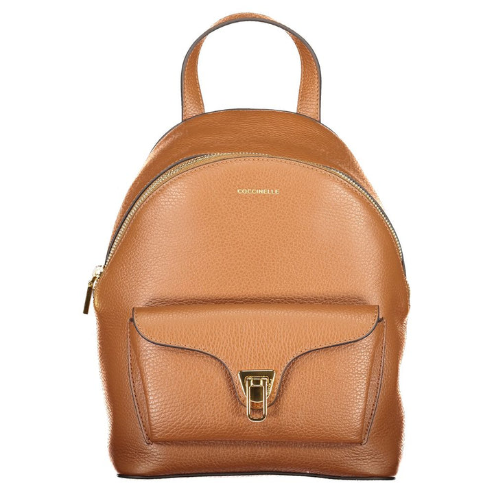 Coccinelle Marrone Leather Women Backpack