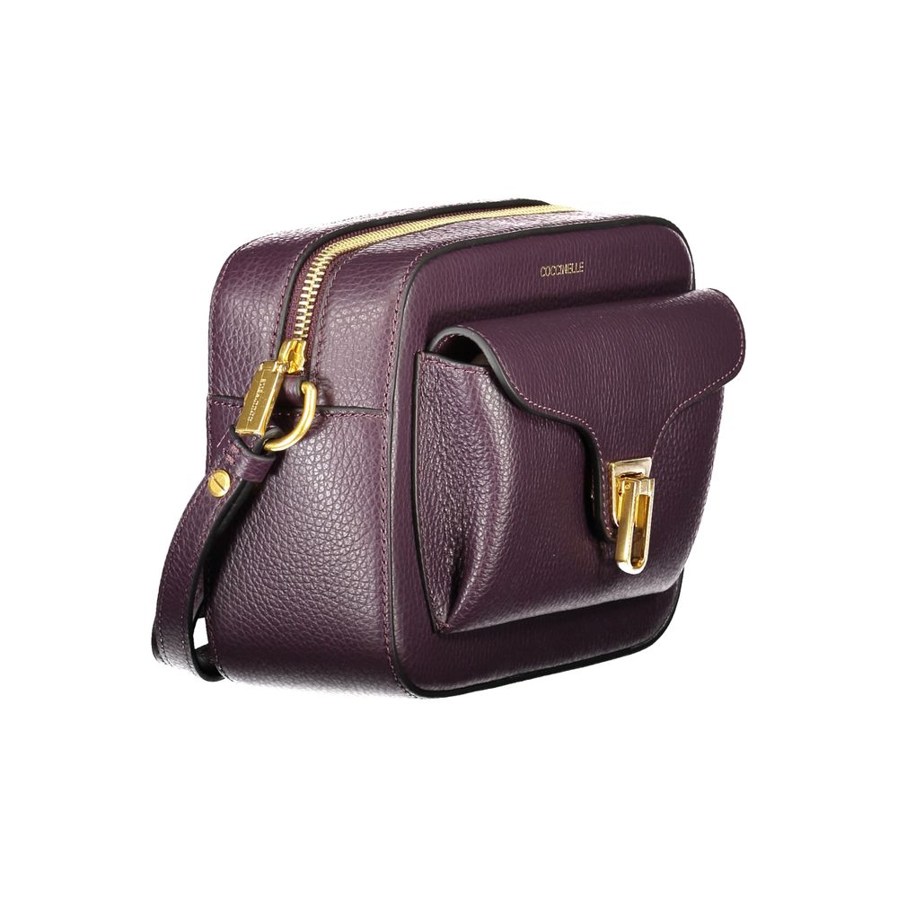 Purple Leather Handbag