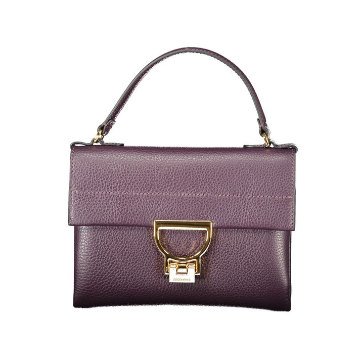 Purple Leather Handbag