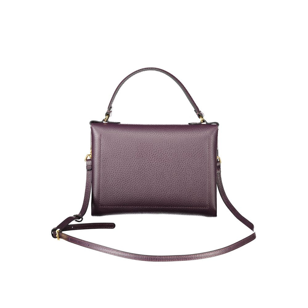 Purple Leather Handbag