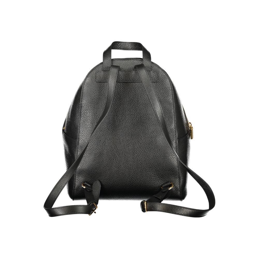 Black Leather Backpack