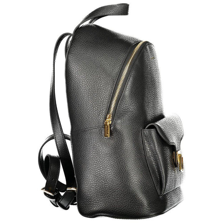 Black Leather Backpack