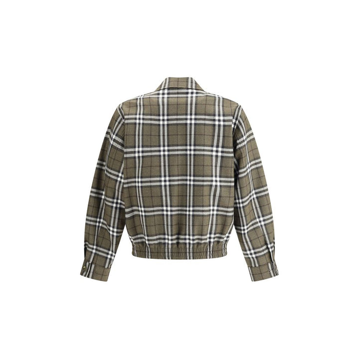 Check pattern wool Harrington Jacket