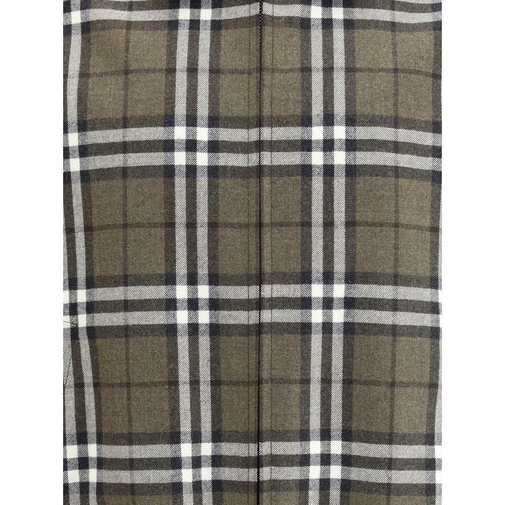 Check pattern wool Harrington Jacket