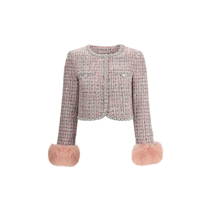 Bouclé fur cuffed Jacket