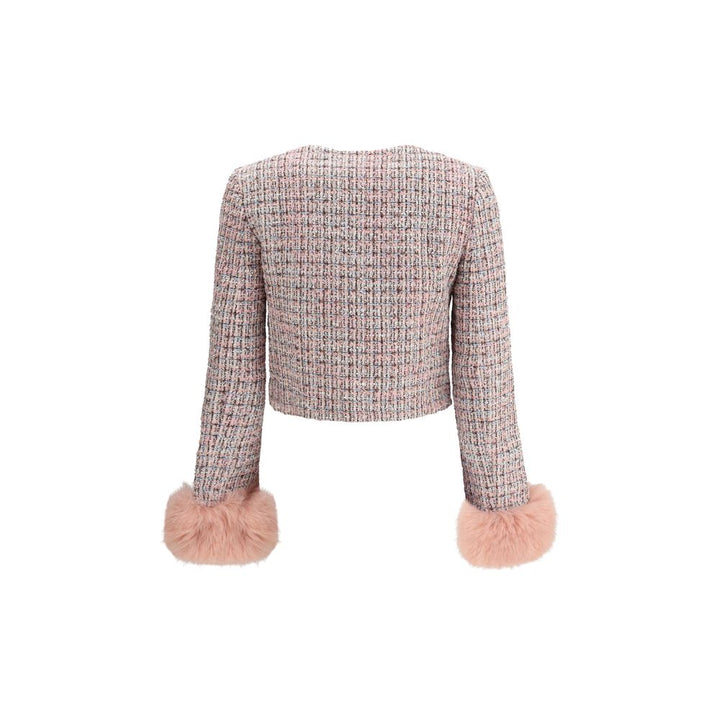 Bouclé fur cuffed Jacket