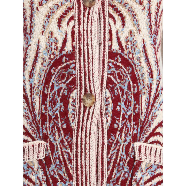 Wool and cotton maxi Cardigan