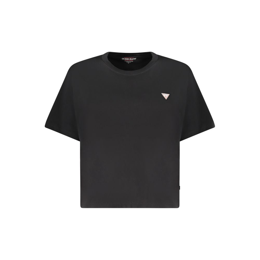 Black Cotton Tops & T-Shirt