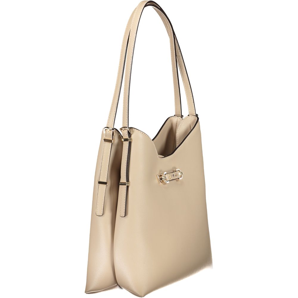 Beige Polyethylene Handbag