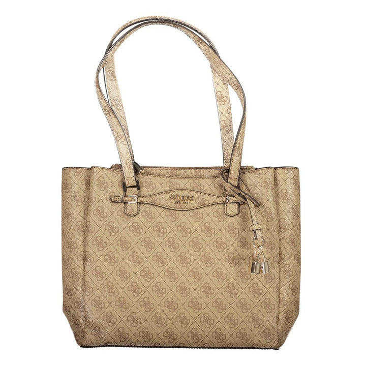 Beige Polyethylene Handbag