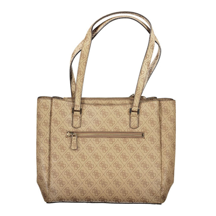 Beige Polyethylene Handbag