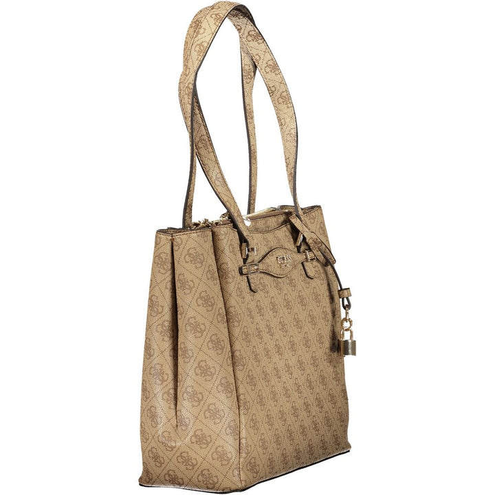 Beige Polyethylene Handbag