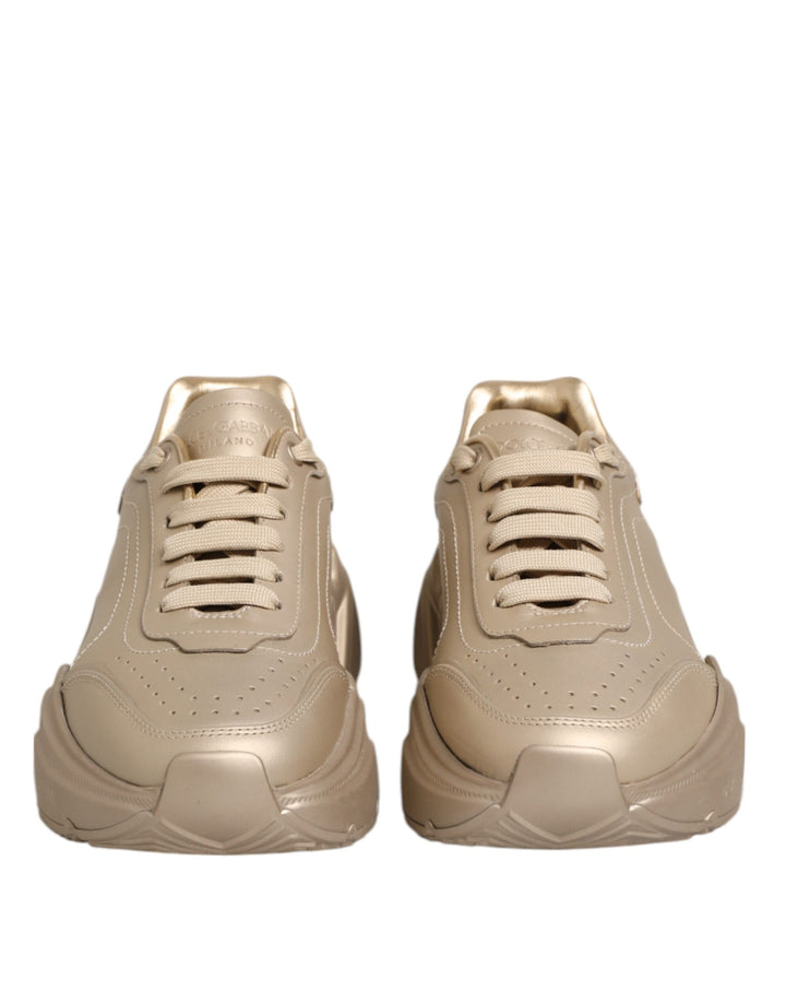 Gold Leather Daymaster Women Sneaker Shoes
